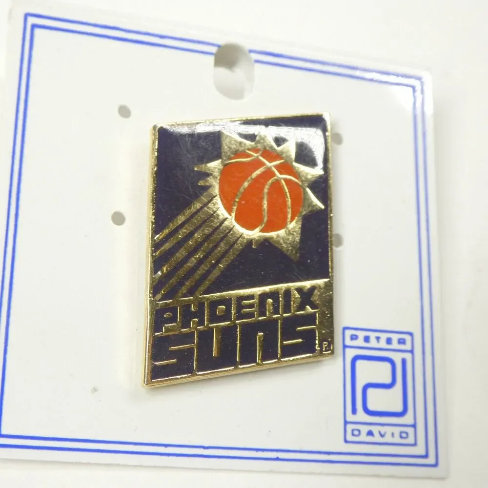 Phoenix Suns Pin 1992 Peter David NBA Basketball Vintage 1990s